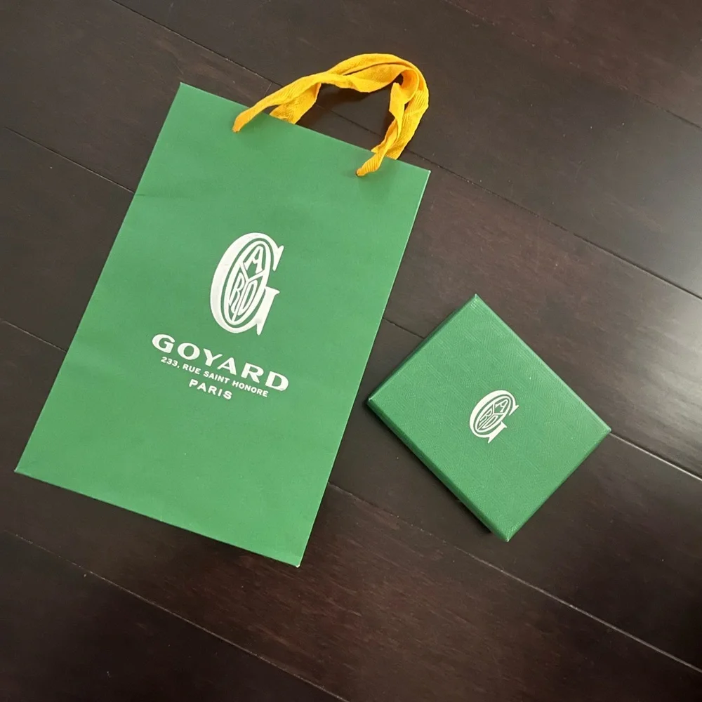 Goyard wallet white with recipt and original box